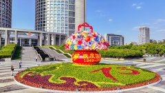 十大绿植10种花卉10种水果合肥国庆主题花篮已亮